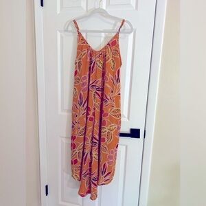 Orange Floral Sundress